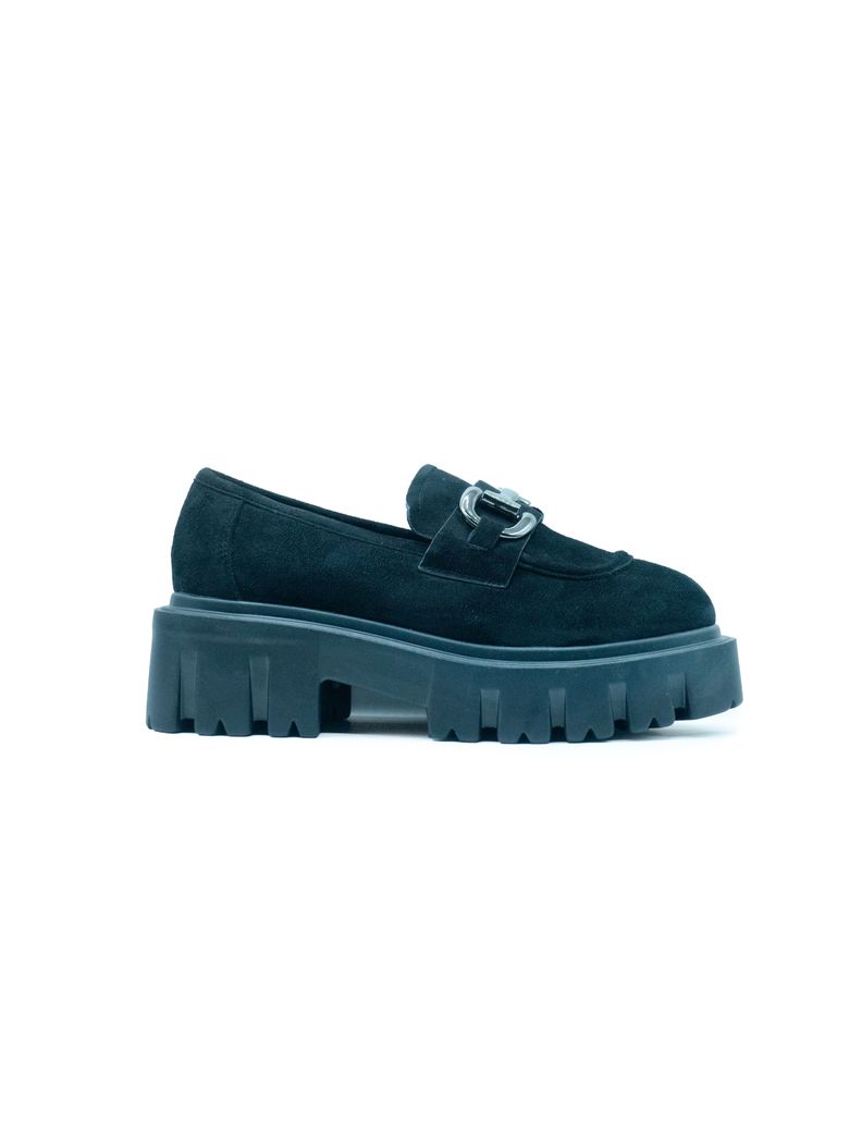Zapato De Mujer Vintage Mocasin Con Plataforma gamuza-0