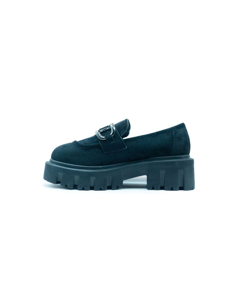 Zapato De Mujer Vintage Mocasin Con Plataforma gamuza-2