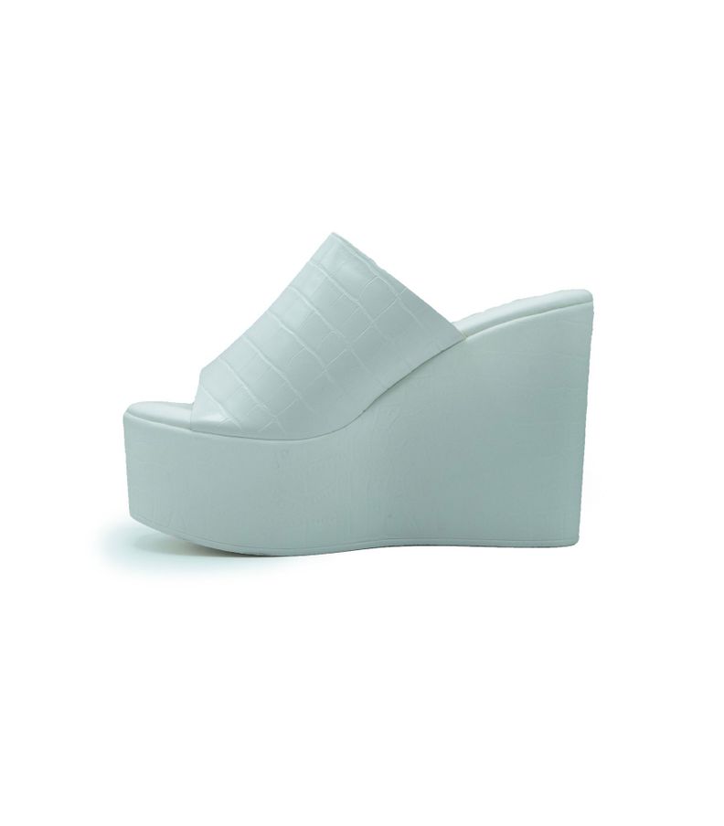 Sandalias con plataforma blancas WHITE-1