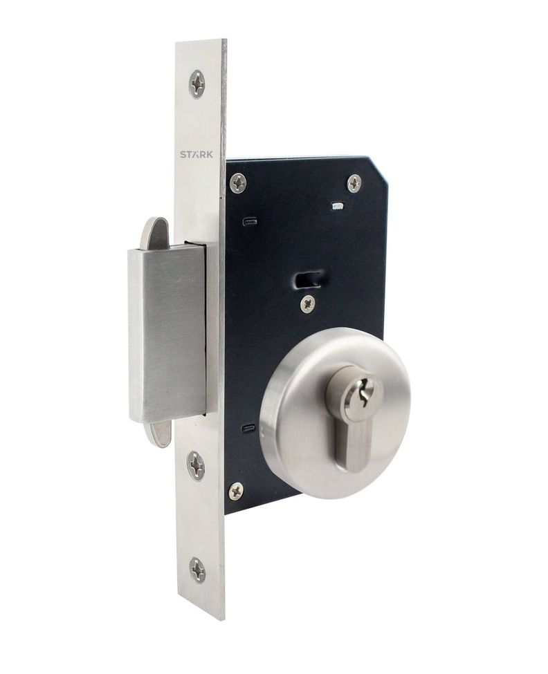 Cerradura de embutir de seg puer corredera, Llave 2 lado. AI-0