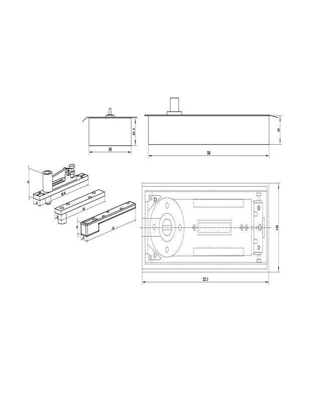 Quicio hidraulico, puerta de hasta 1,20 mt de ancho y 130 kg-1