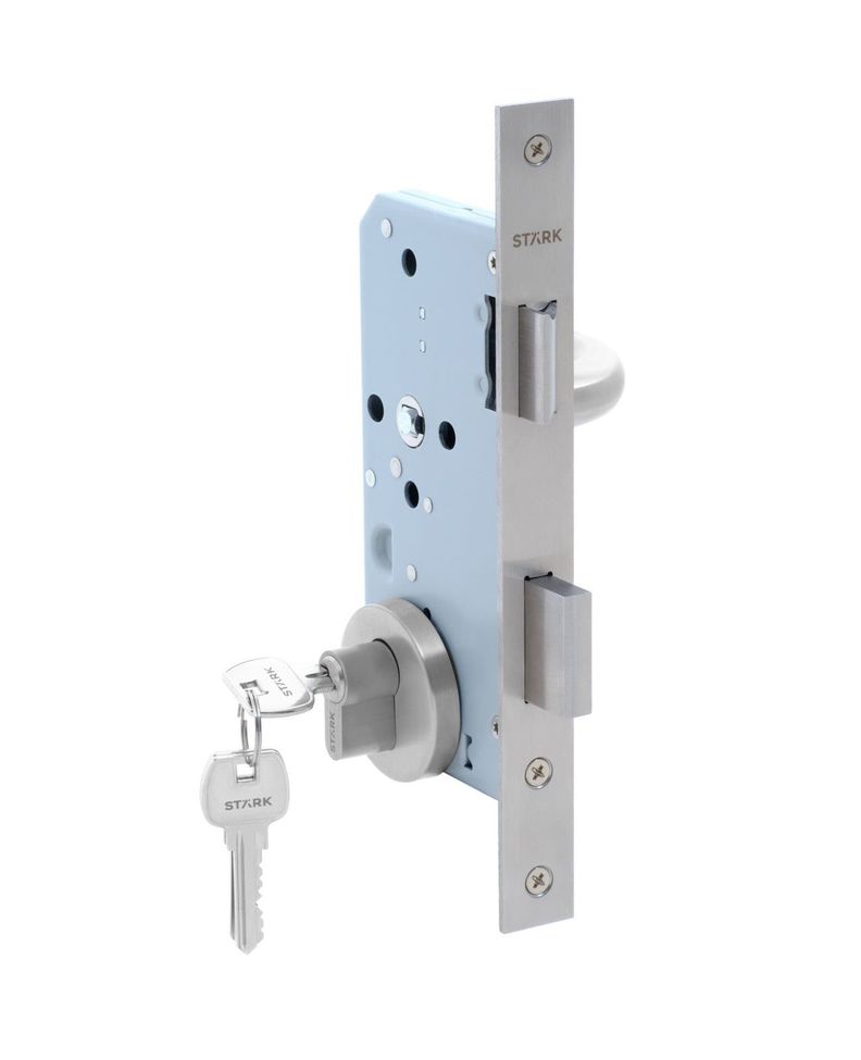 Cerradura de embutir acc princ llave ambos lados. A inox 304-0