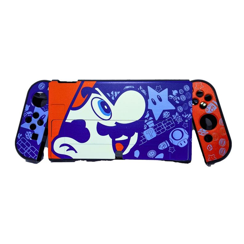 Carcasa funda protectora diseño Mario All-star para Nintendo Switch Oled-0