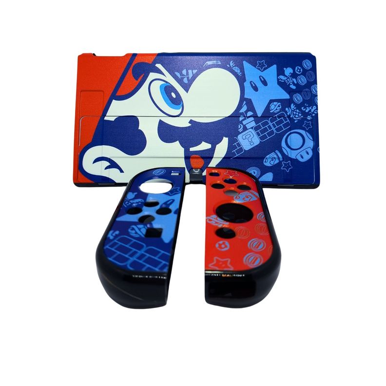 Carcasa funda protectora diseño Mario All-star para Nintendo Switch Oled-1