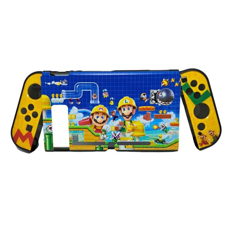 Carcasa protectora diseño Mario Maker para Nintendo Switch-0