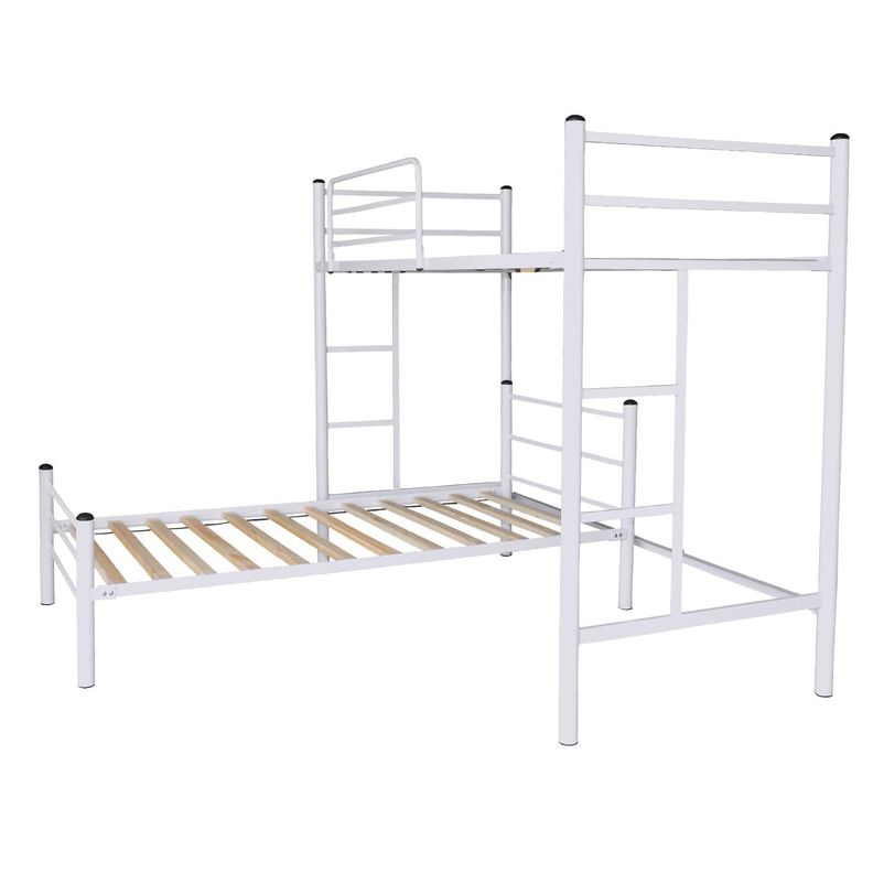 Cama Alta + Cama Baja 1.5 Blanco-1