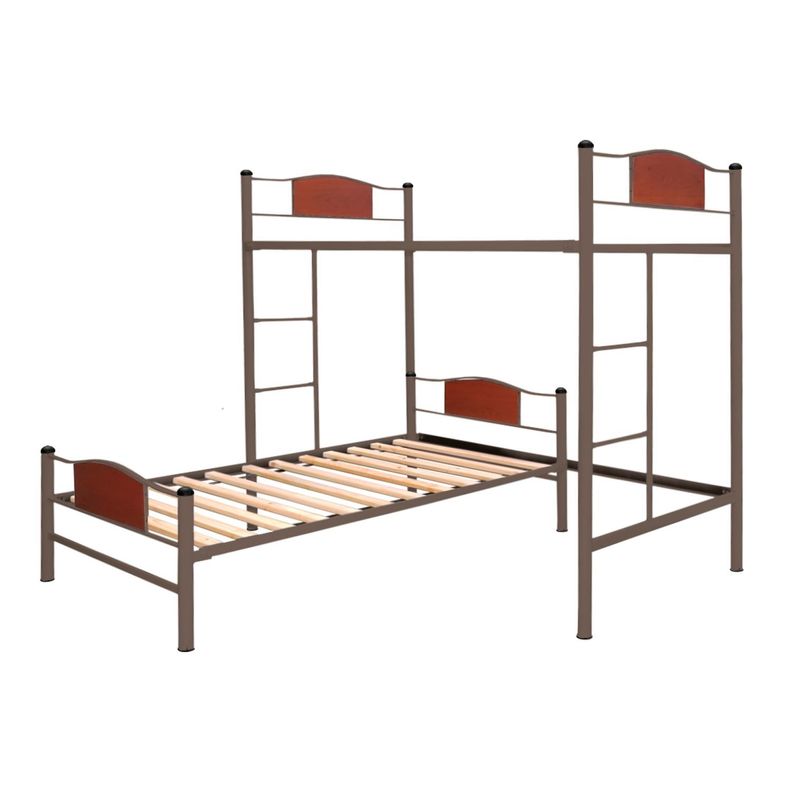 Cama alta + cama baja child 1 plaza castano Cafe Degradado