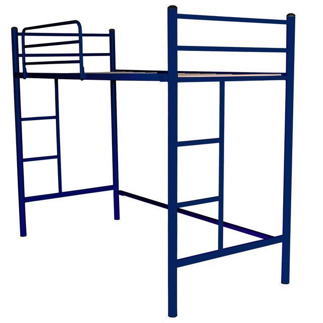 Cama Alta 1 Plaza Azul
