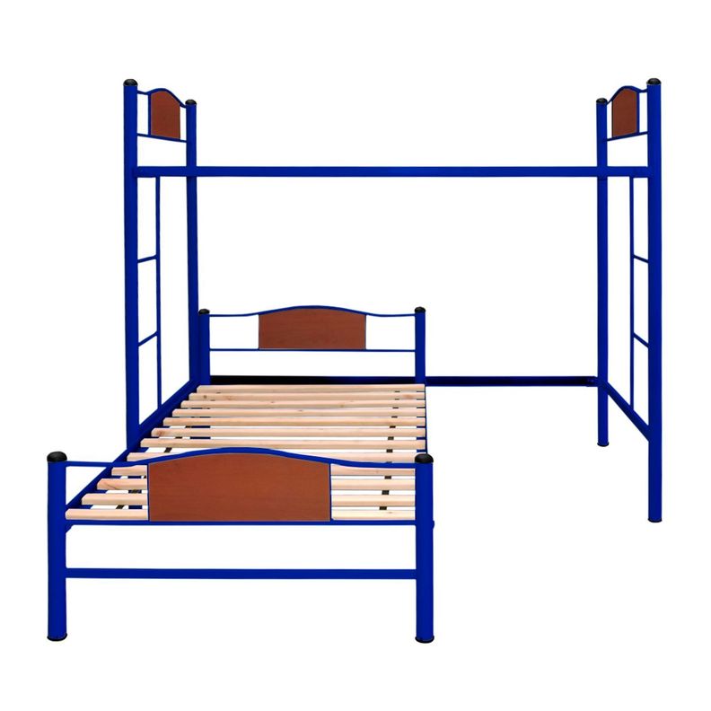 Cama alta + cama baja child 1,5 plaza azul