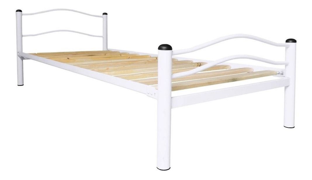Cama Wind Metalica 1.5 Plaza Blanco