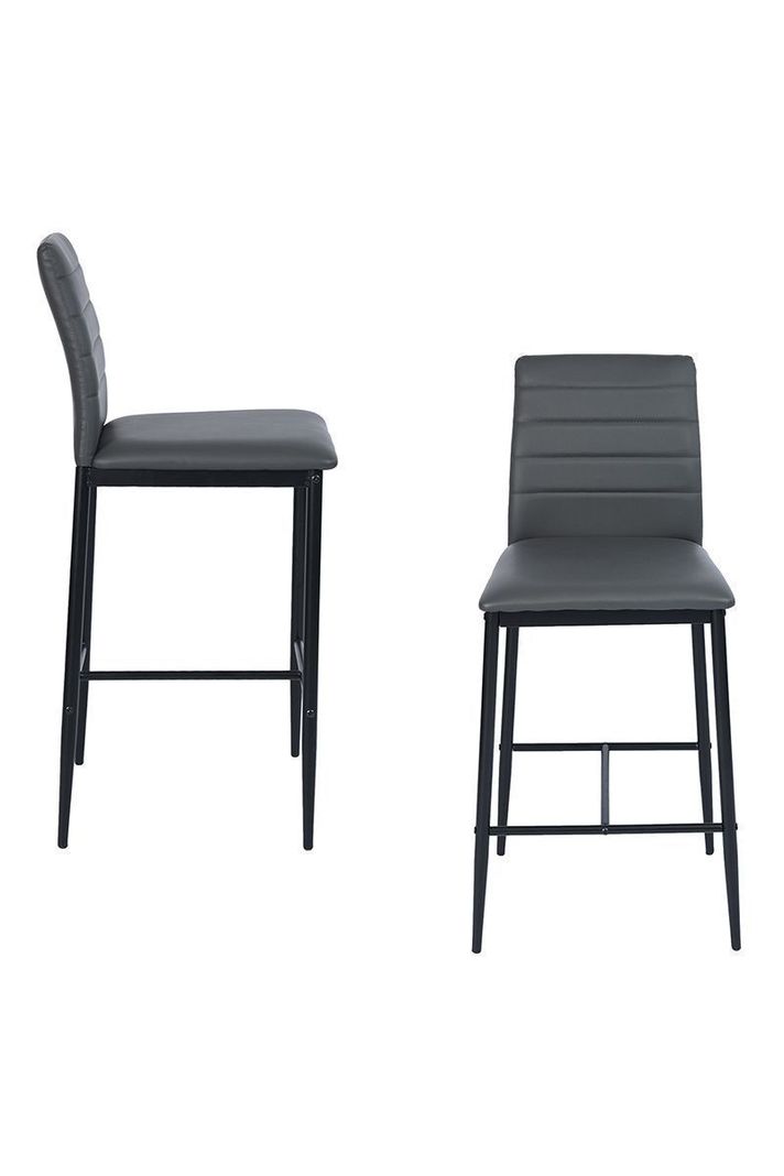 Pack 2 Sillas de Bar Boston Gris-1
