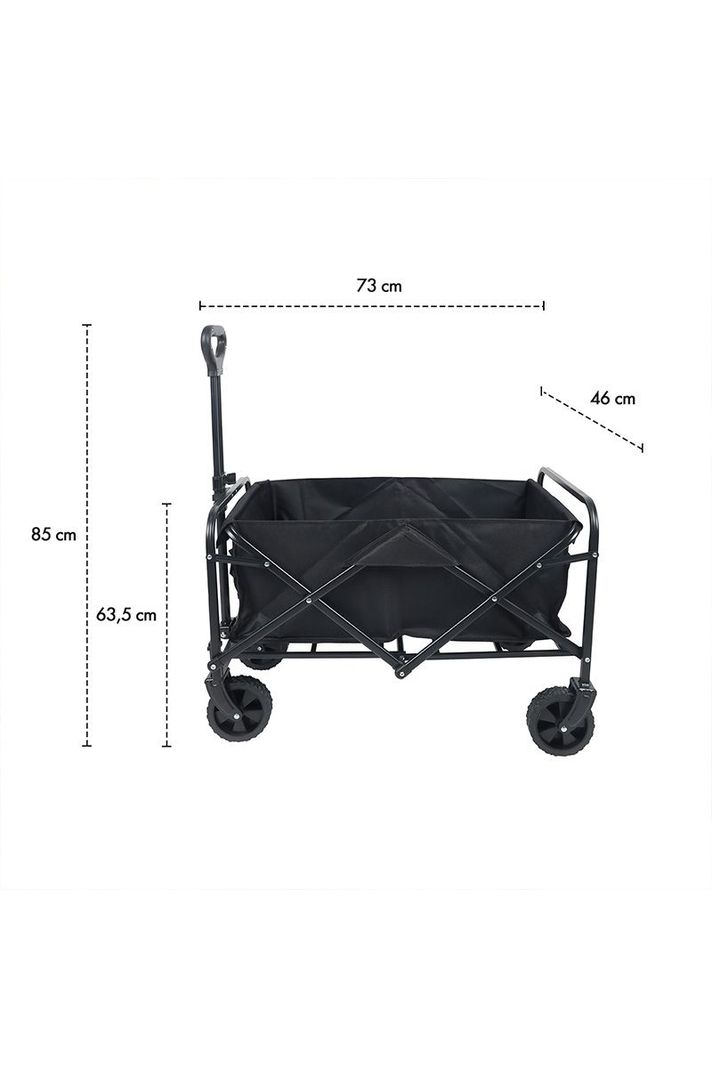 Carro de Camping Plegable Negro-2