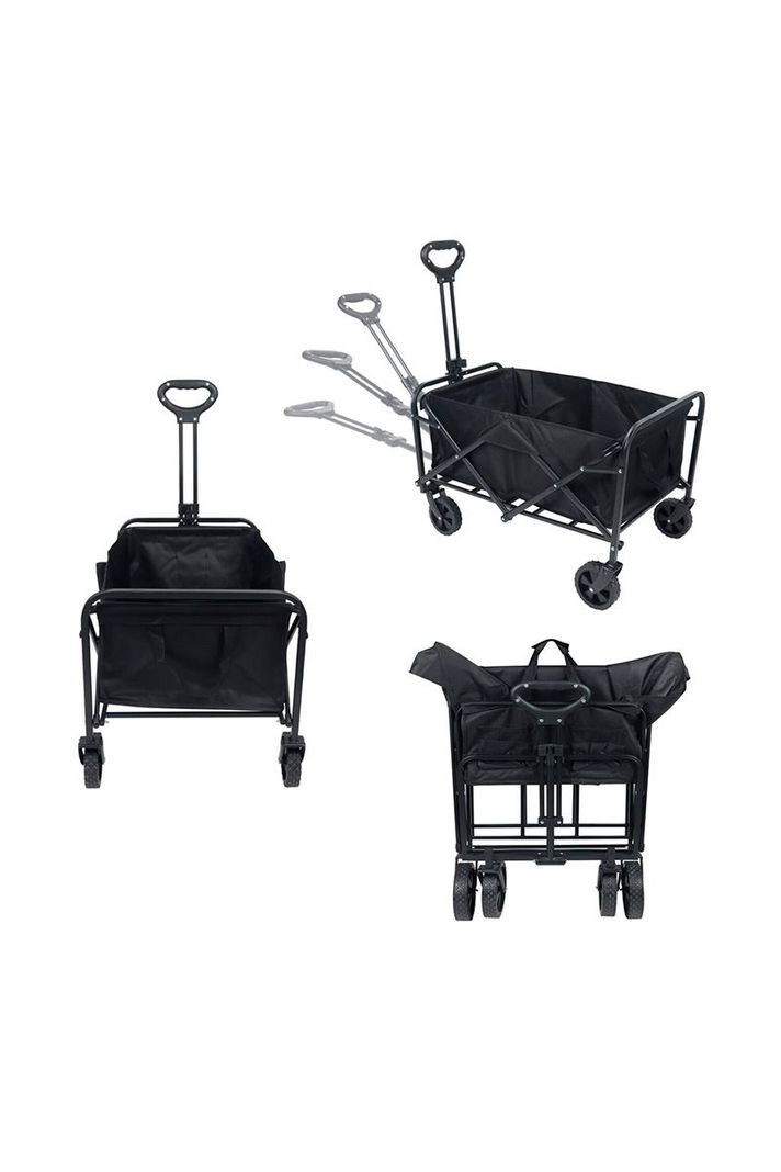Carro de Camping Plegable Negro-3