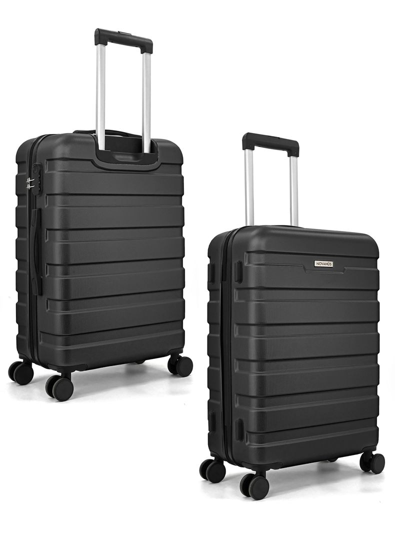 Set de Maletas Rígidas Danubio S M L Negro-3