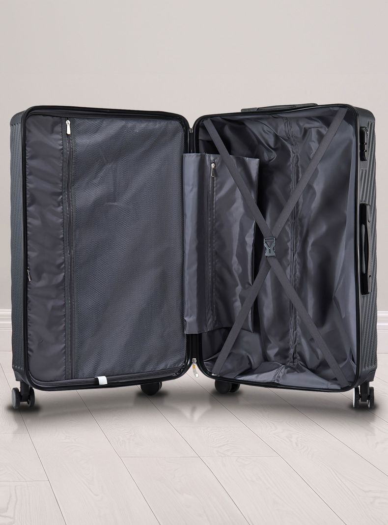 Set de Maletas Rígidas  MILAN S-M-L Negro-4