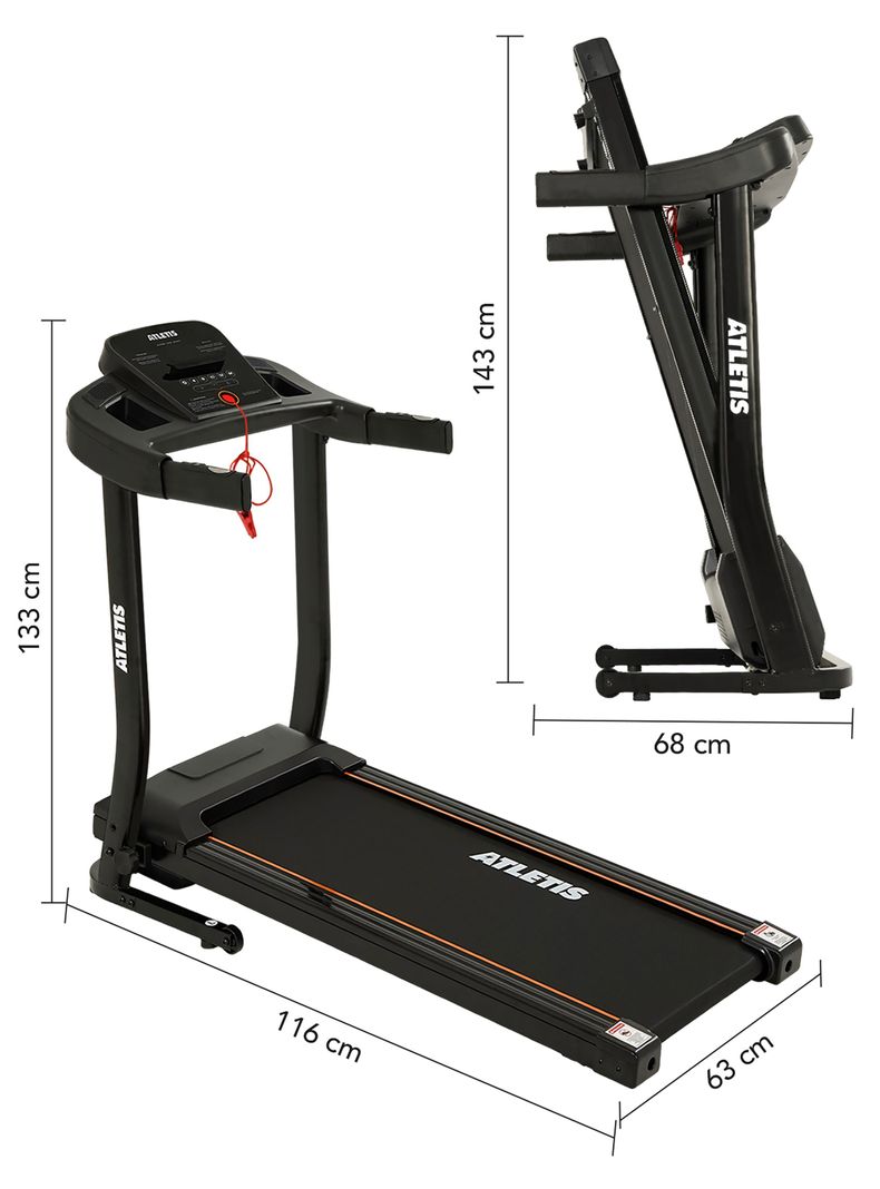 Trotadora Atletis Endurance IV 1.0 HP Velocidad 12 km/h-2