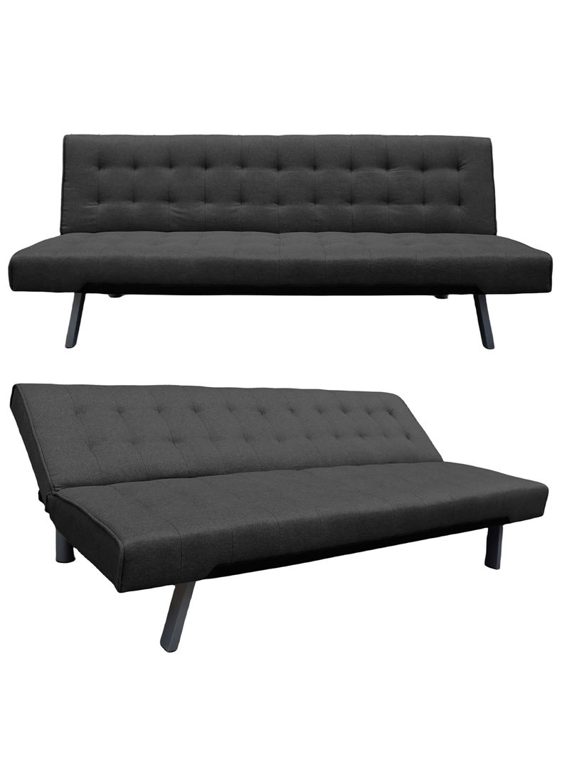 Futón Parker 3 cuerpos 72x178x80 cm Negro-3