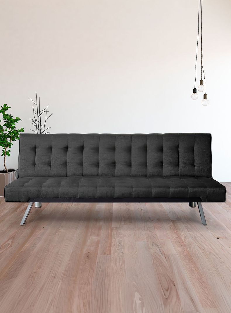 Futón Parker 3 cuerpos 72x178x80 cm Negro-5