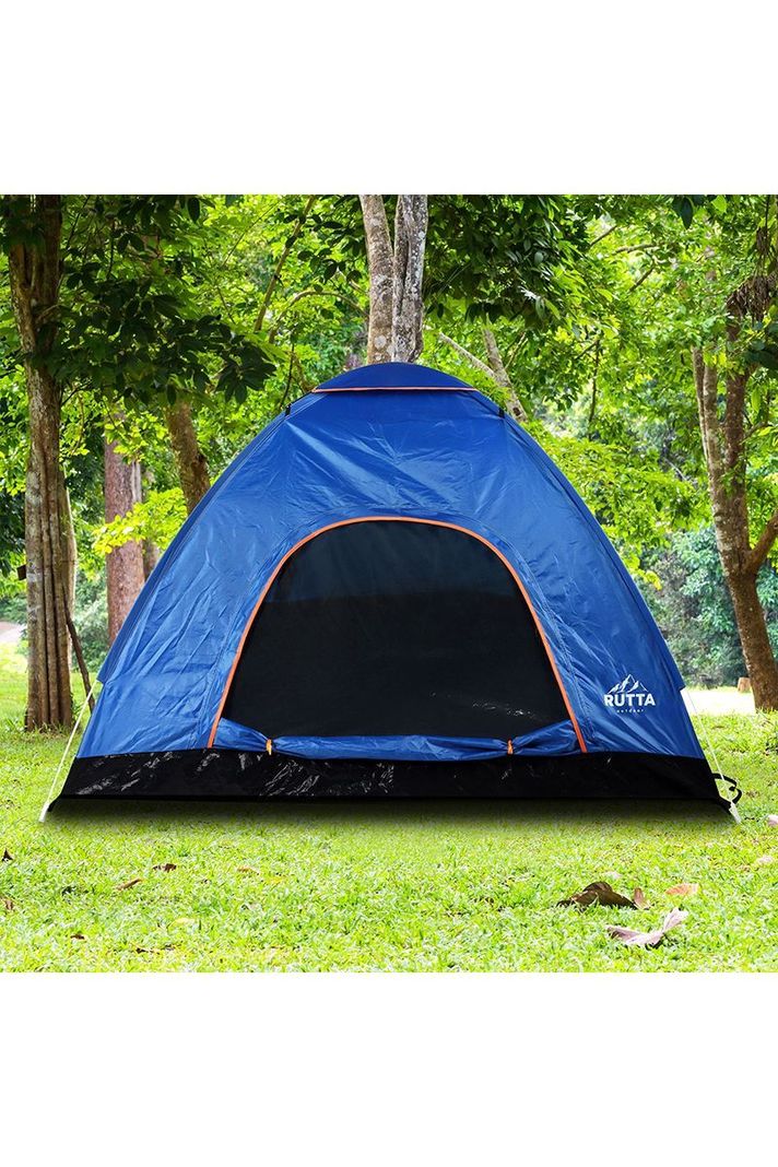 Carpa 4 Personas Camping Outdoor Azul-5