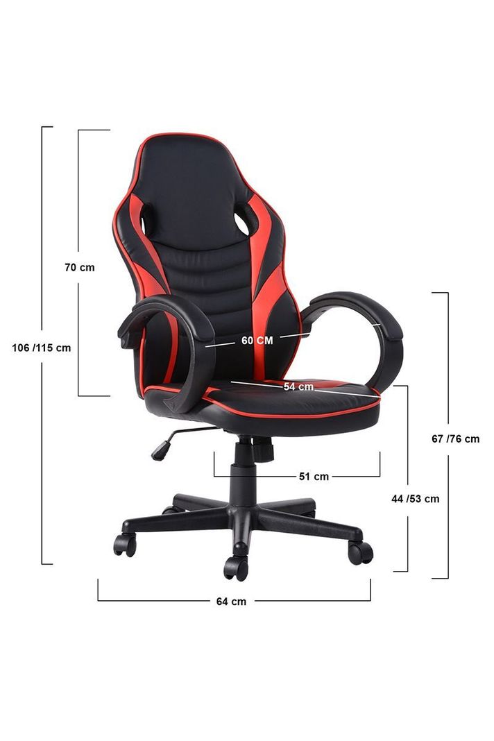Silla Gamer Xgames Ergonómica Escritorio Rojo-2