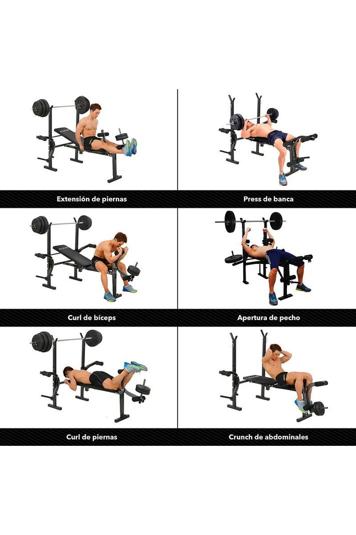 Press Banca Multifuncional Fit Negro-4
