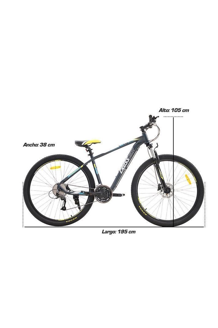 Bicicleta Mountain Bike Aro 29” 27 Velocidades Gris-2