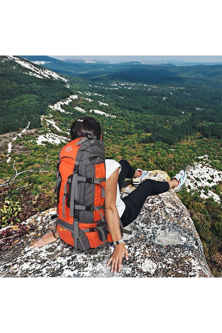 Mochila Camping 80L Naranjo-5
