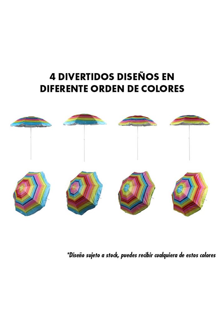 Quitasol de Playa Multicolor-4