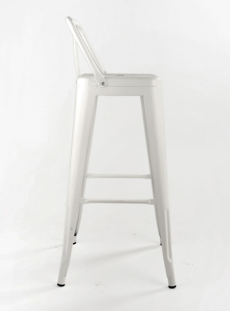 Pack 4 Piso Taburete Tolix Respaldo Blanco-4