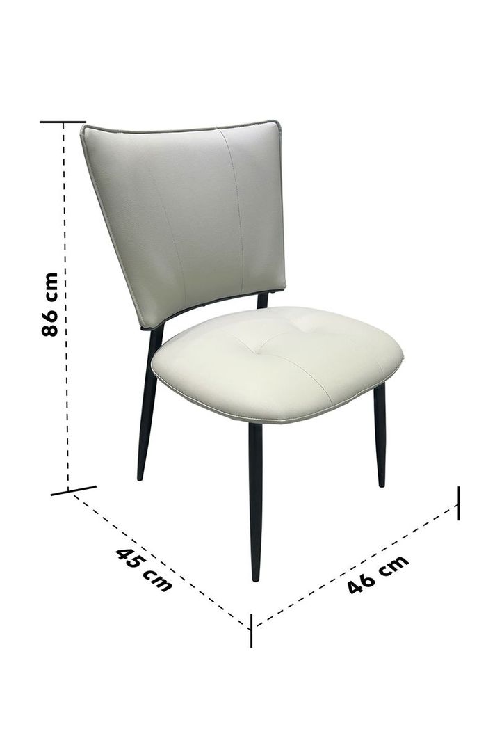 Pack 2 Silla Comedor Luminae Blanco-2