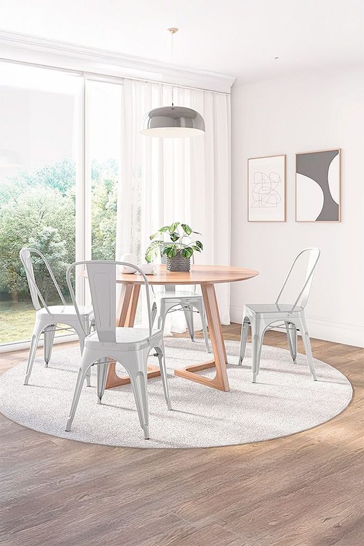 Silla Metal Tolix Blanco-7
