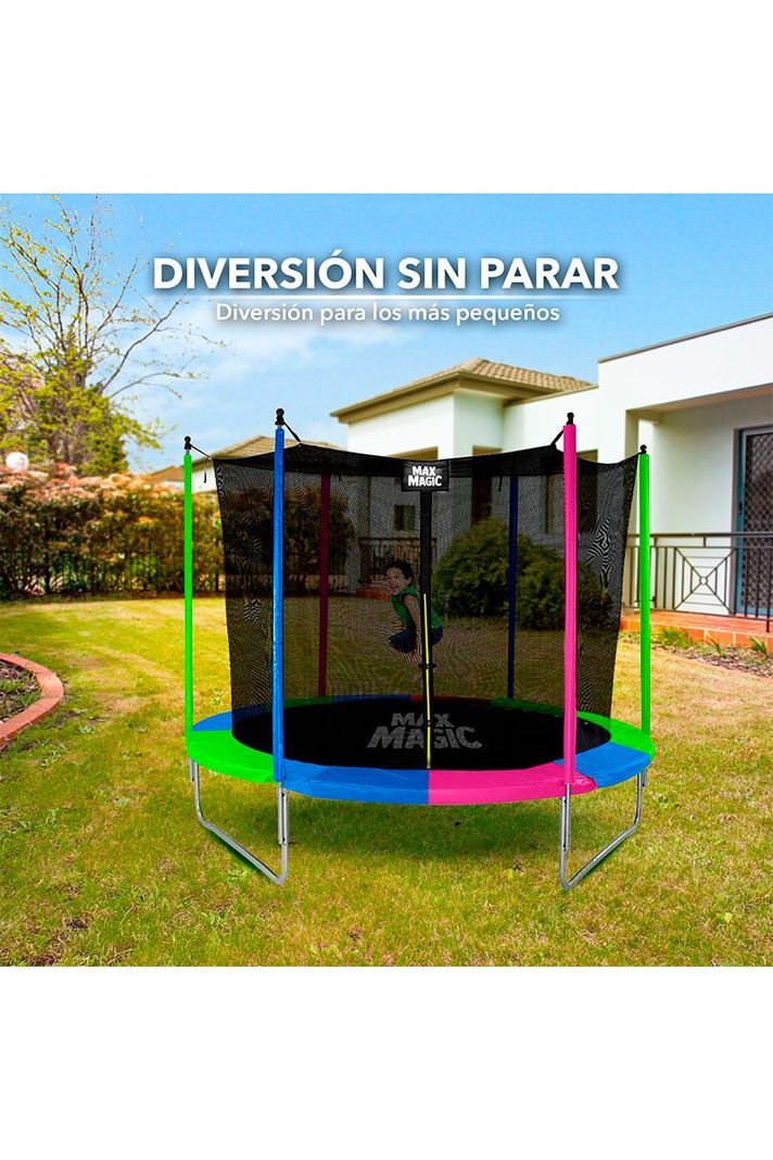 Cama Elástica 244 cm (8 Ft) Negro-4