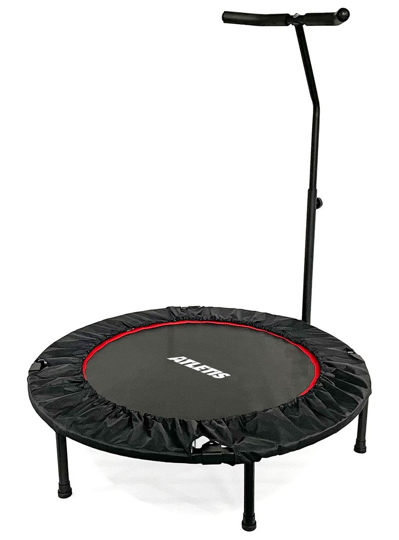 Trampolín con Barra 1,02 Metros Pro Fitness Negro-0
