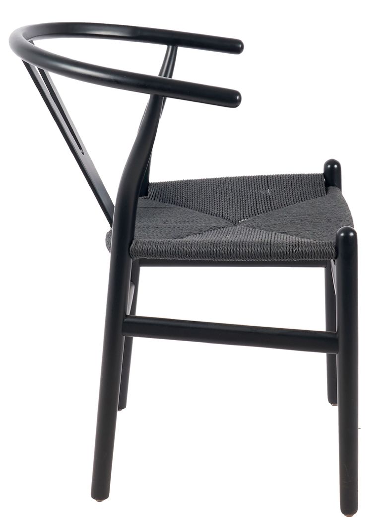 Pack 2 Sillas Comedor Novahus Wishbone Negra-2