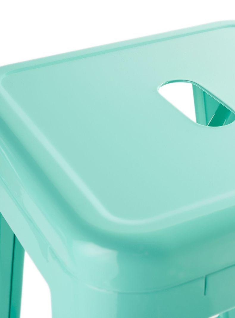 Pack 4 Pisos de Bar Metal Tolix Verde Menta-4