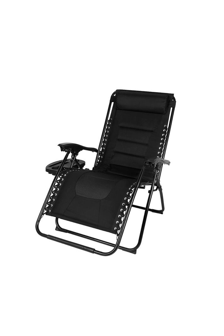 Reposera XL Acolchada Negro