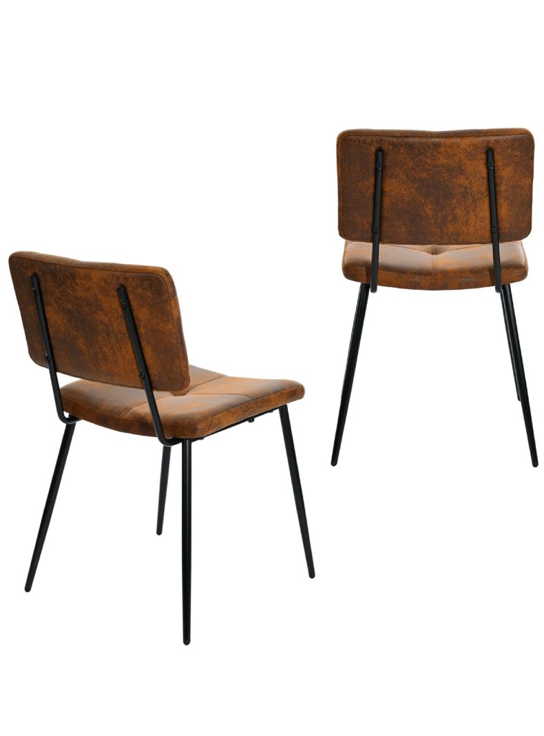 Pack 2 Silla Comedor  Karomi Vintage Café-3