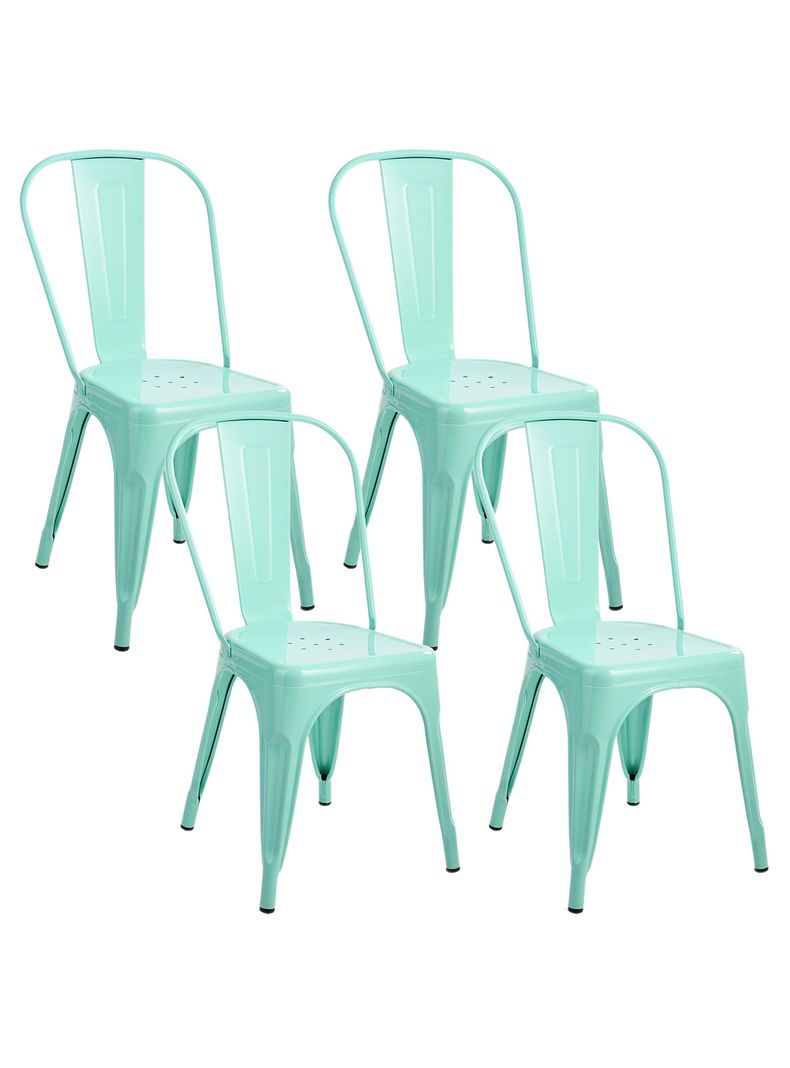 Pack 4 Sillas de Metal Tolix Menta-0