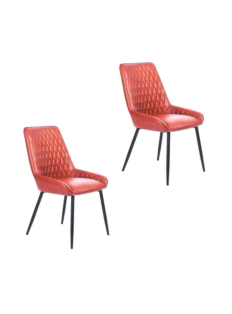 Pack 2 Sillas de Comedor Breton Cafe Terracota