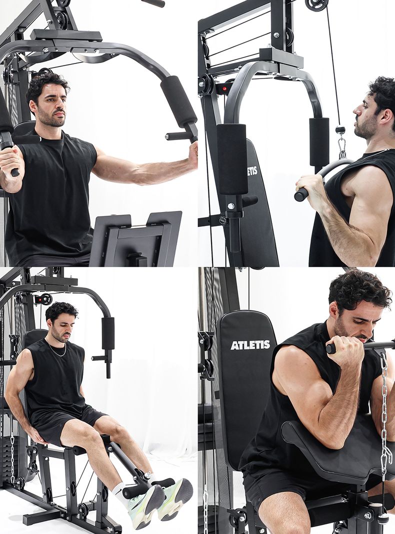 Home Gym Multifuncional 55Kg Xtreme Force 300 Pro-7