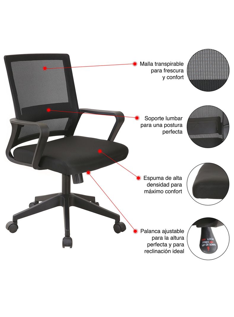 Pack 2 Silla de Escritorio Balance Low Pro-2