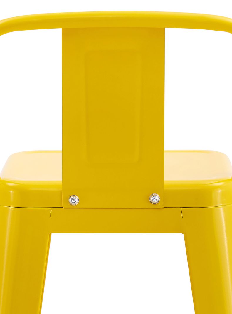 Pack De 4 Silla Alta Metal Amarillo-5
