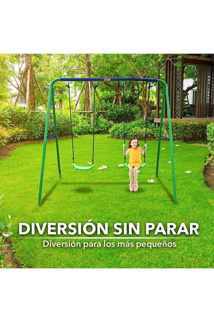 Columpio Doble Verde-4