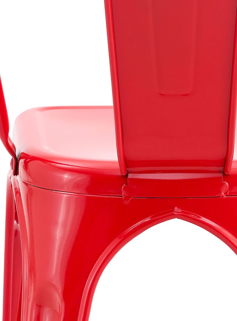 Pack De 4 Silla Metal Tolix Rojo-5
