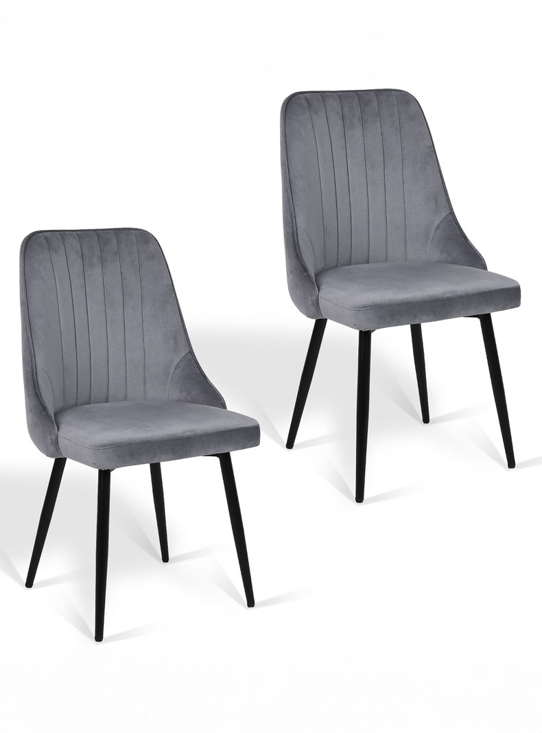 Pack 2 Silla Comedor Giorgio Gris-0