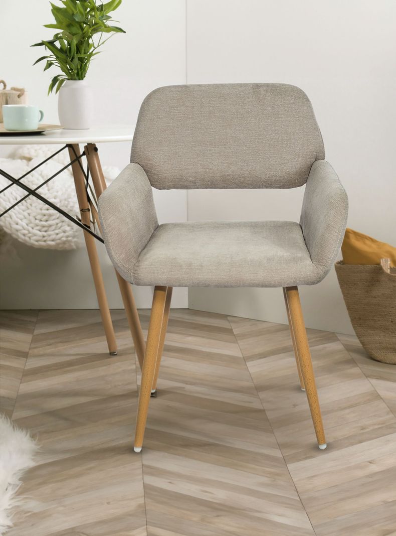 Pack 2 Sillas Comedor Sitial Cromwell Beige-1