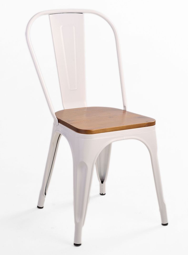 Silla Tolix Vintage Asiento Madera-0