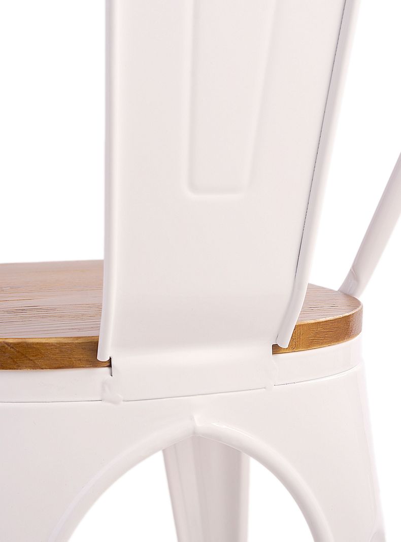 Silla Tolix Vintage Asiento Madera-7