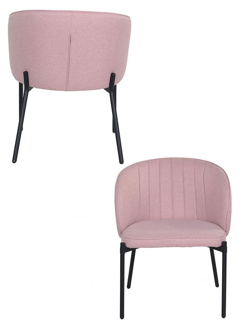 Silla de Comedor Claire Rosado-3