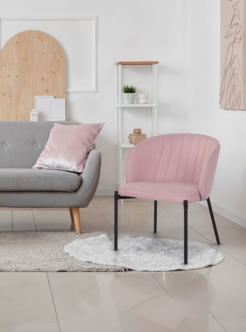 Silla de Comedor Claire Rosado-5